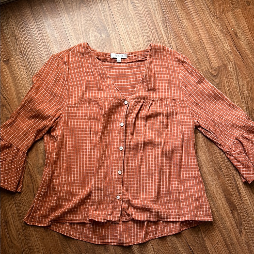 Madewell Veranda Bell-Sleeve Shirt